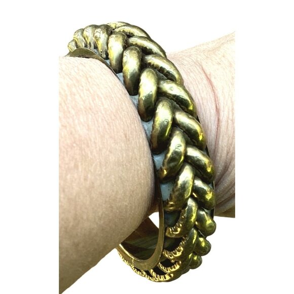 Unbranded Jewelry - Chunky Braided Look Brass and Lac Lakh Bangle Bracelet India